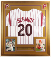 Mike Schmidt Signed Custom Framed Jersey Display with World Series Logo Pin (Beckett) at PristineAuction.com