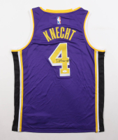 Dalton Knecht Signed Lakers Jordan Authentic Jersey (JSA) at PristineAuction.com