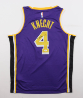 Dalton Knecht Signed Lakers Jordan Authentic Jersey (JSA) at PristineAuction.com