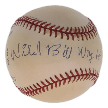 "Wild" Bill Wright Signed ONL Baseball (PSA) at PristineAuction.com "Wild" Bill Wright Signed ONL Baseball (PSA) at PristineAuction.com
