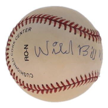 "Wild" Bill Wright Signed ONL Baseball (PSA) at PristineAuction.com "Wild" Bill Wright Signed ONL Baseball (PSA) at PristineAuction.com