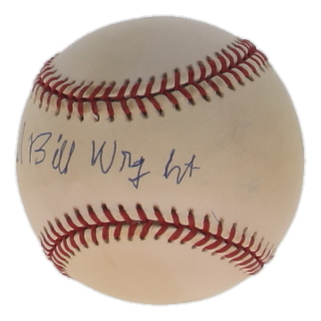 "Wild" Bill Wright Signed ONL Baseball (PSA) at PristineAuction.com "Wild" Bill Wright Signed ONL Baseball (PSA) at PristineAuction.com