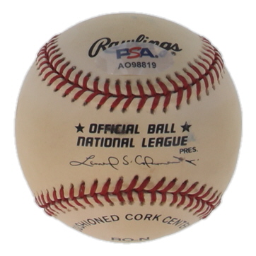 "Wild" Bill Wright Signed ONL Baseball (PSA) at PristineAuction.com "Wild" Bill Wright Signed ONL Baseball (PSA) at PristineAuction.com