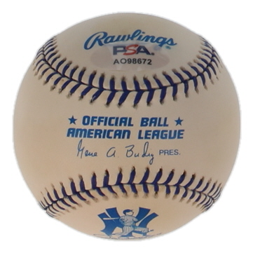 Hank Bauer Signed OAL Joe DiMaggio Commemorative Baseball Inscribed "Joltin' Joe DiMaggio Friend and Teammate" (PSA) at PristineAuction.com Hank Bauer Signed OAL Joe DiMaggio Commemorative Baseball Inscribed "Joltin' Joe DiMaggio Friend and Teammate" (PSA) at PristineAuction.com