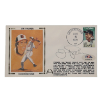 Jim Palmer Signed Orioles 1990 FDC Envelope (PSA) at PristineAuction.com