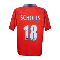 Paul Scholes Signed Manchester United Umbro Authentic Jersey (Beckett) at PristineAuction.com