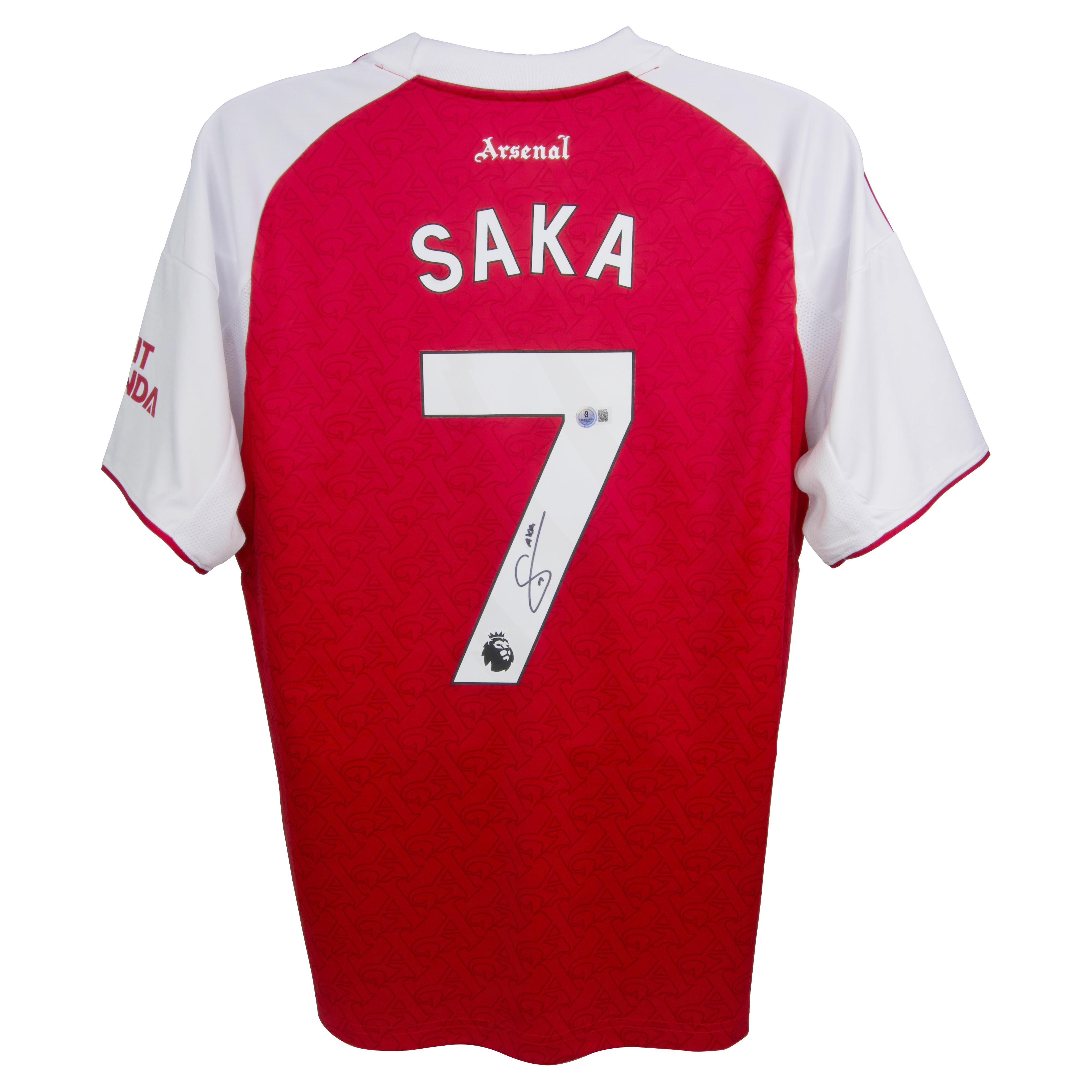 Bukayo Saka Signed Arsenal Adidas Authentic Jersey (Beckett) at PristineAuction.com Bukayo Saka Signed Arsenal Adidas Authentic Jersey (Beckett) at PristineAuction.com