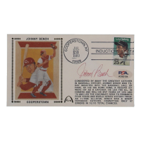 Johnny Bench Signed Orioles 1989 FDC Envelope (PSA) at PristineAuction.com