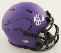 Kevin O'Connell Signed Vikings Rave Speed Mini Helmet (JSA) at PristineAuction.com
