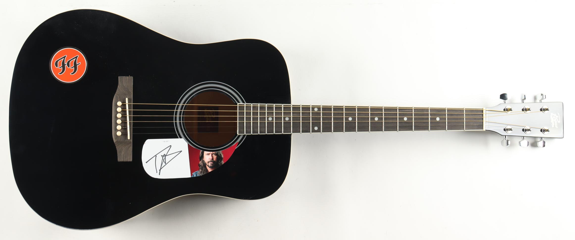 Dave Grohl Guitar with Signed Custom Insert Pickguard (ACOA) at PristineAuction.com Dave Grohl Guitar with Signed Custom Insert Pickguard (ACOA) at PristineAuction.com