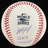Yordan Alvarez Signed 2022 World Series Baseball Inscribed "22 WS Champ" (Beckett) at PristineAuction.com