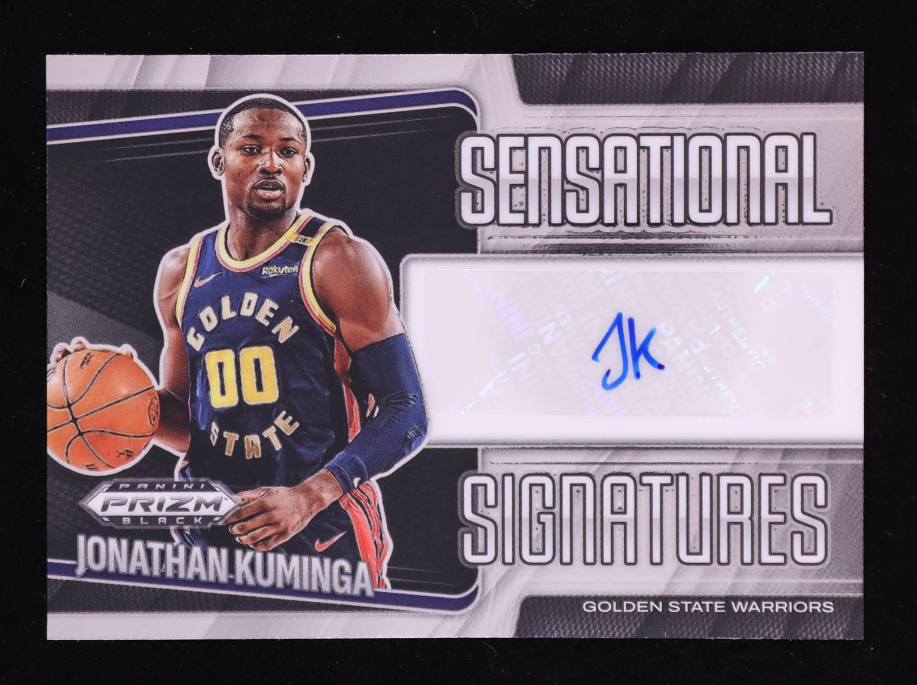 Jonathan Kuminga 2024-25 Panini Prizm Black Sensational Signatures #63 at PristineAuction.com Jonathan Kuminga 2024-25 Panini Prizm Black Sensational Signatures #63 at PristineAuction.com