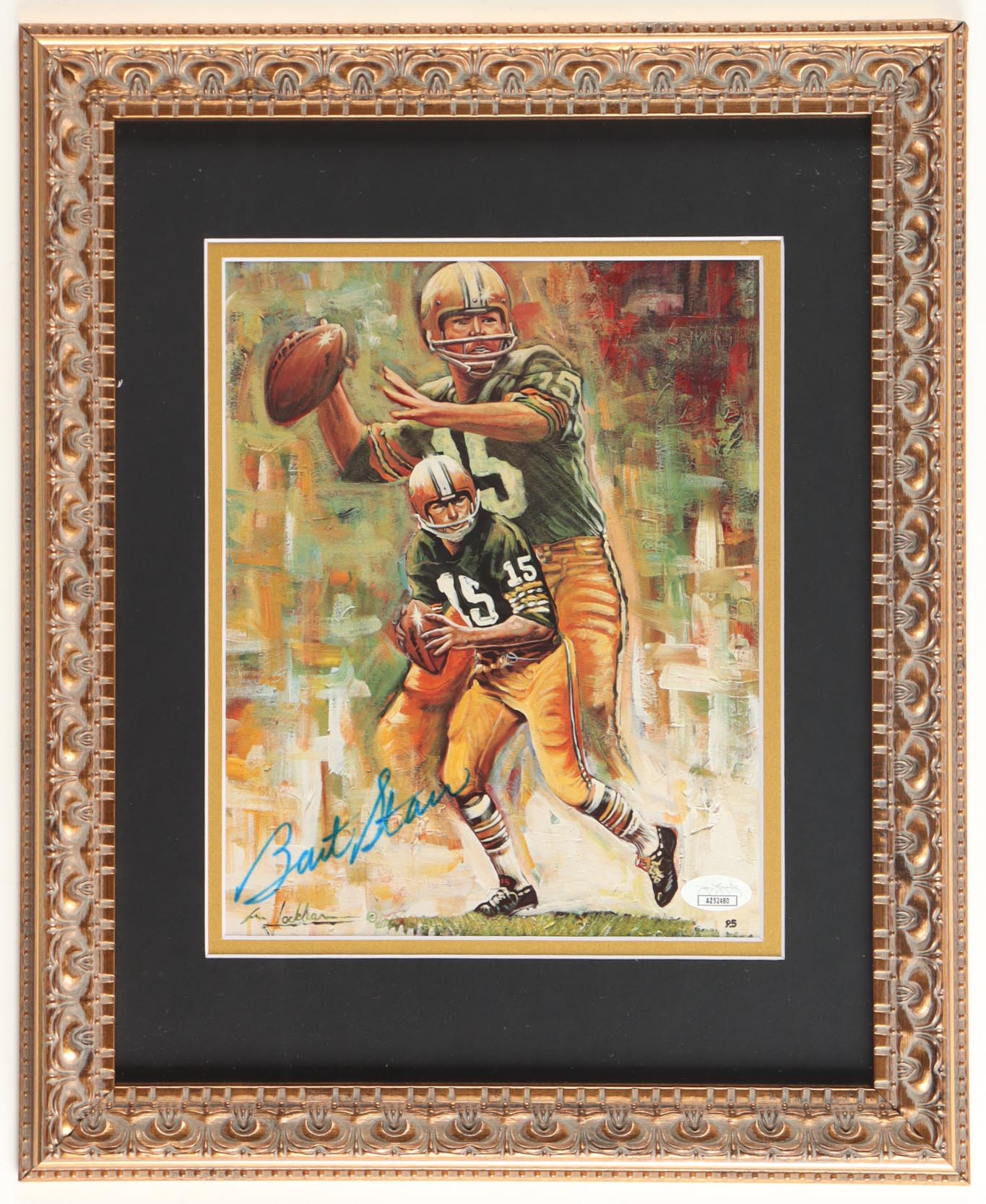 Bart Starr Signed Packers Custom Framed Art Print Display (JSA) at PristineAuction.com Bart Starr Signed Packers Custom Framed Art Print Display (JSA) at PristineAuction.com