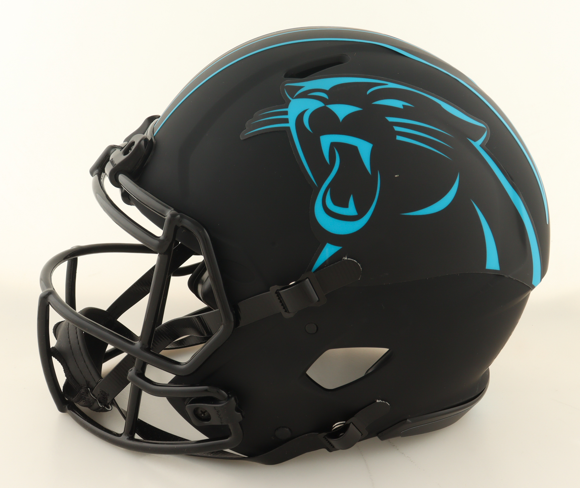 Luke Kuechly Signed Panthers Full-Size Authentic On-Field Eclipse Alternate Speed Helmet Inscribed "Keep Pounding!" (Beckett) at PristineAuction.com Luke Kuechly Signed Panthers Full-Size Authentic On-Field Eclipse Alternate Speed Helmet Inscribed "Keep Pounding!" (Beckett) at PristineAuction.com