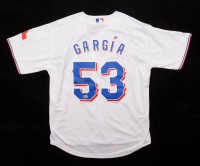 Adolis Garcia Signed Rangers Nike Authentic Jersey (Beckett) at PristineAuction.com