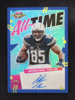 Antonio Gates 2021 Panini Contenders Optic All Time Contenders Autographs Blue #20 #12/35 at PristineAuction.com