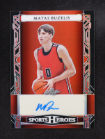 Matas Buzelis 2024 Leaf Sports Heroes Fade Red #BAMB1 #13/25 RC at PristineAuction.com