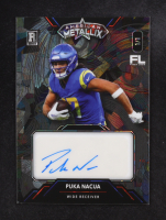 Puka Nacua 2023 Wild Card American Metallix Black Crystal #WMMFPNA #1/1 RC at PristineAuction.com