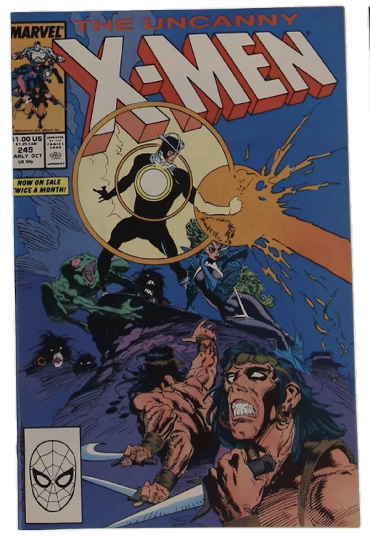 1989 "The Uncanny X-Men" Issue #249 Marvel Comic Book at PristineAuction.com 1989 "The Uncanny X-Men" Issue #249 Marvel Comic Book at PristineAuction.com