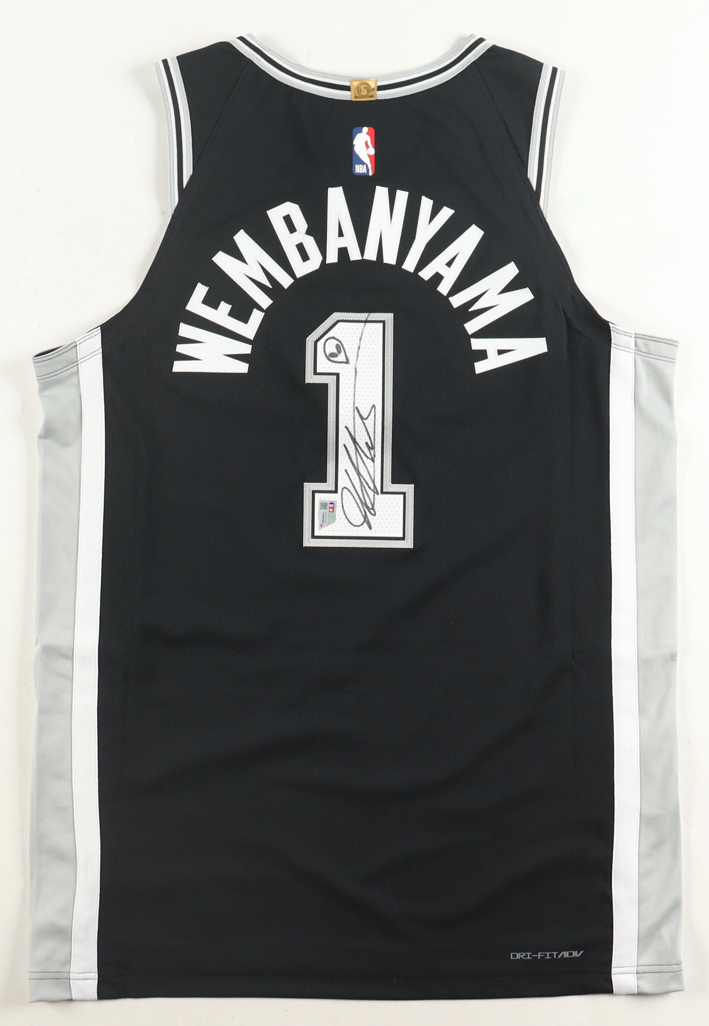 Victor Wembanyama Signed Spurs Nike Authentic Jersey with Hand-Drawn Sketch (Fanatics) at PristineAuction.com Victor Wembanyama Signed Spurs Nike Authentic Jersey with Hand-Drawn Sketch (Fanatics) at PristineAuction.com