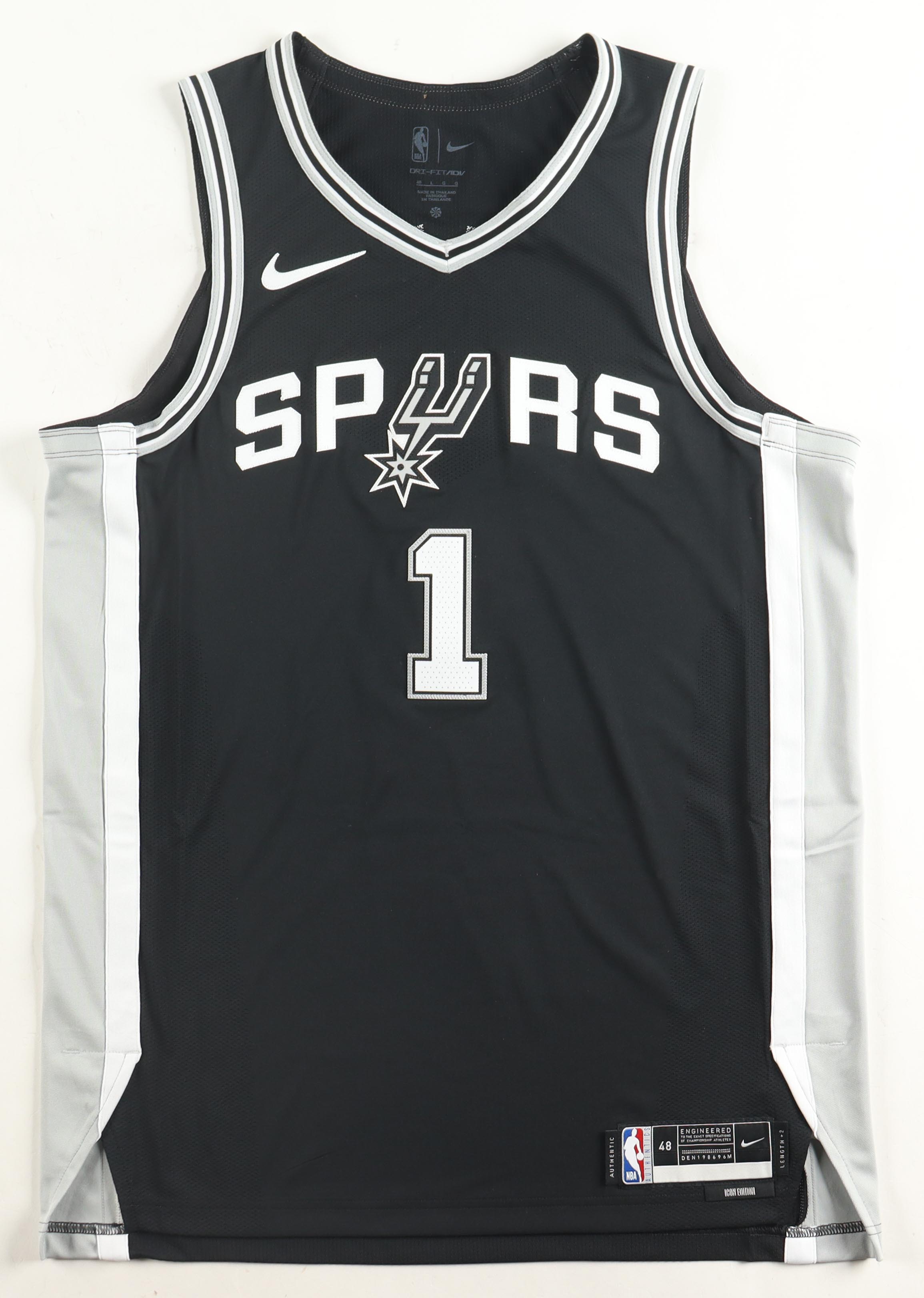 Victor Wembanyama Signed Spurs Nike Authentic Jersey with Hand-Drawn Sketch (Fanatics) at PristineAuction.com Victor Wembanyama Signed Spurs Nike Authentic Jersey with Hand-Drawn Sketch (Fanatics) at PristineAuction.com