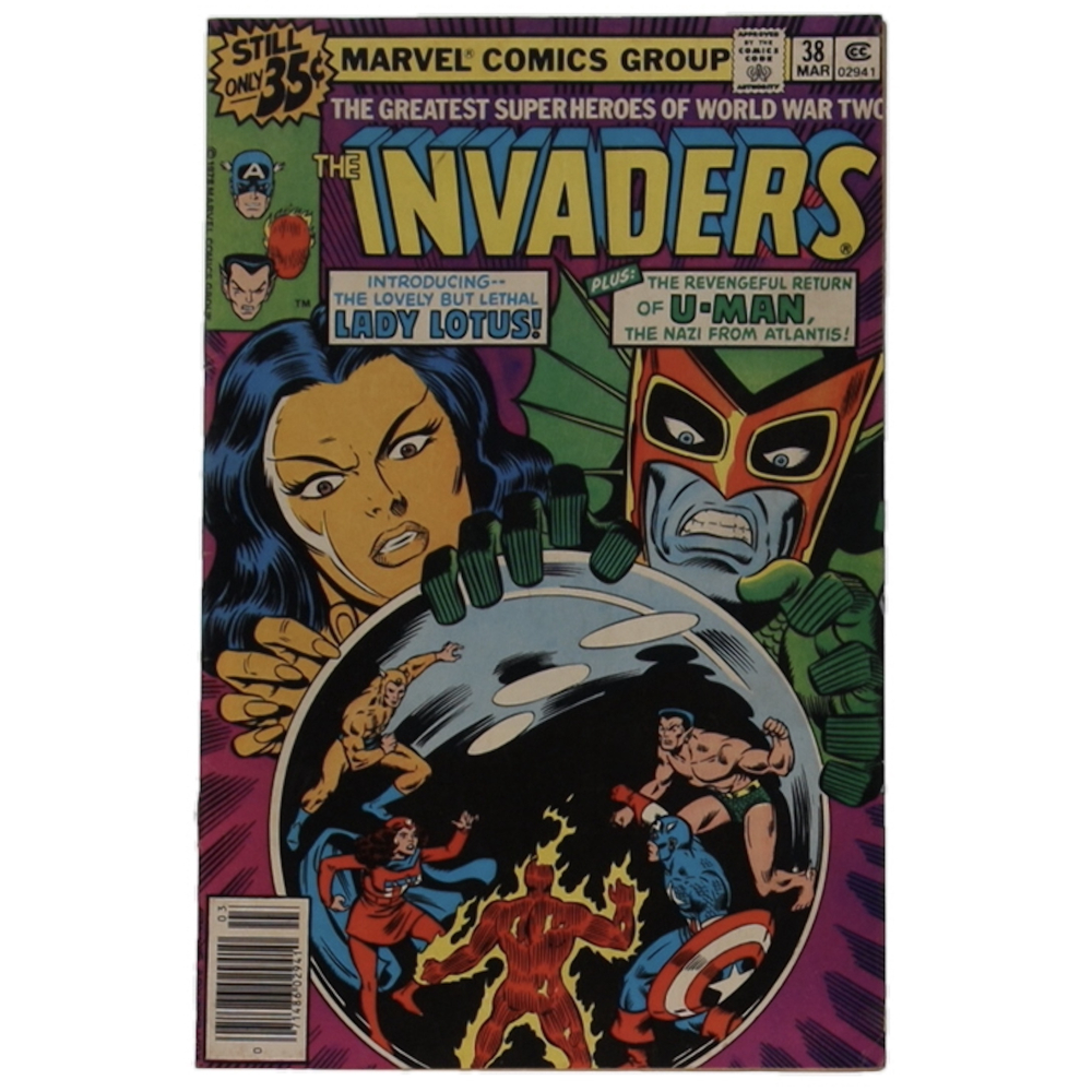 1979 "The Invaders" Issue #38 Marvel Comic Book at PristineAuction.com