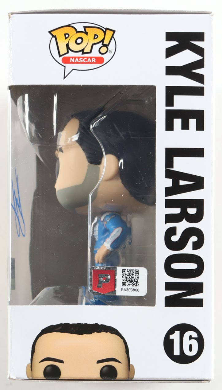 Kyle Larson Signed NASCAR #16 Funko Pop! Vinyl Figure (PA) at PristineAuction.com Kyle Larson Signed NASCAR #16 Funko Pop! Vinyl Figure (PA) at PristineAuction.com