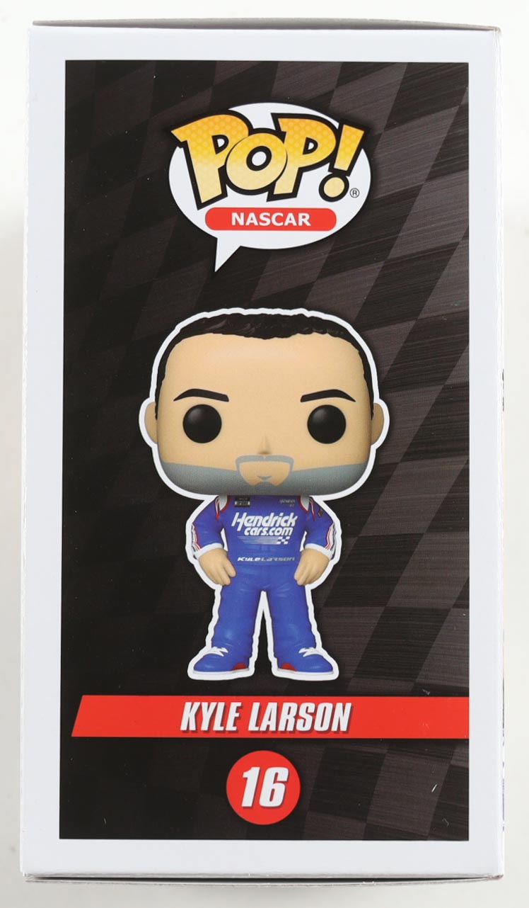 Kyle Larson Signed NASCAR #16 Funko Pop! Vinyl Figure (PA) at PristineAuction.com Kyle Larson Signed NASCAR #16 Funko Pop! Vinyl Figure (PA) at PristineAuction.com
