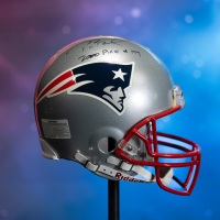 Tom Brady Signed Patriots Full-Size Authentic On-Field Helmet Inscribed "2000 Pick #199" (Fanatics) at PristineAuction.com