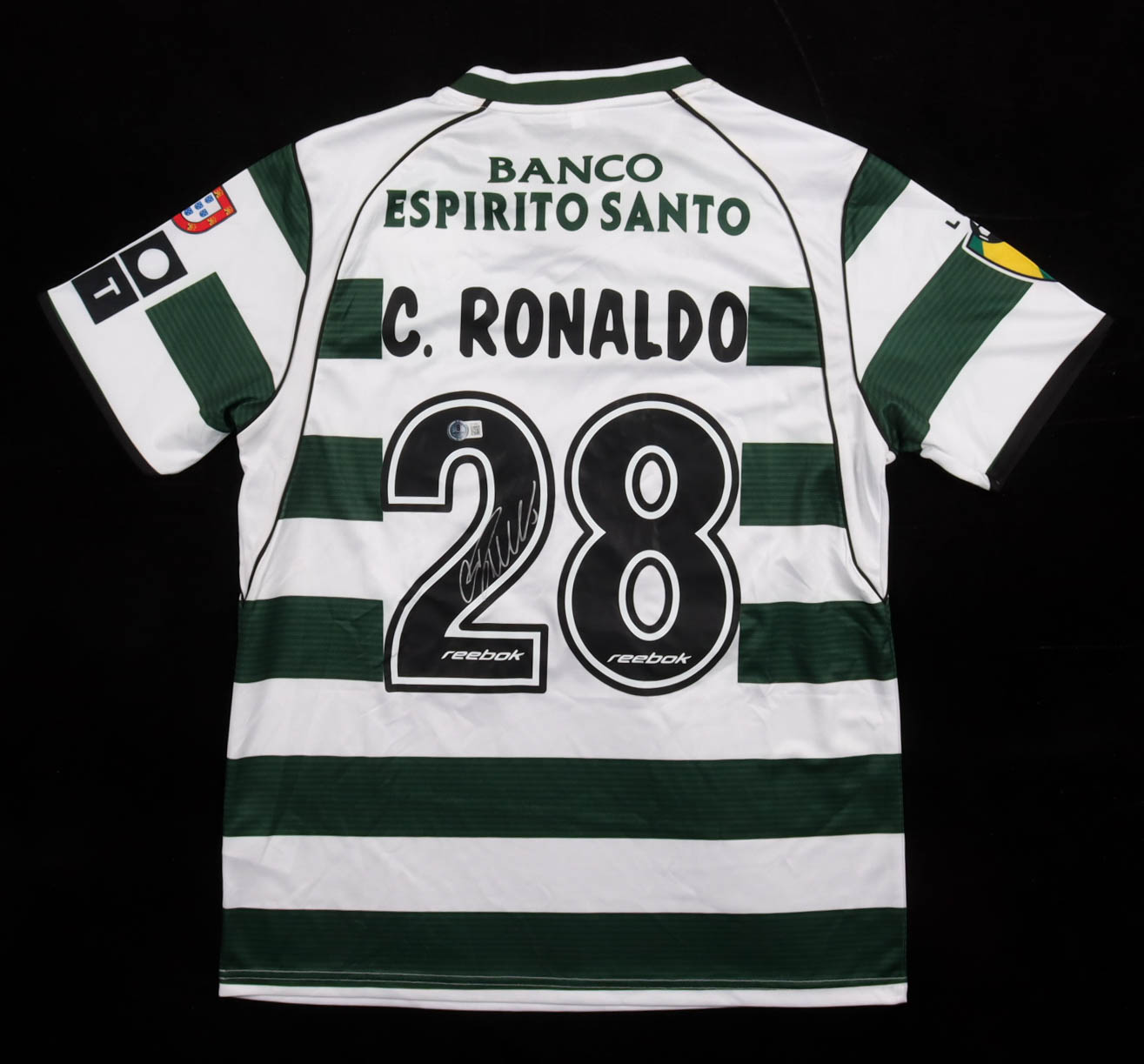 Cristiano Ronaldo Signed Portugal Reebok Authentic Jersey (Beckett) at PristineAuction.com Cristiano Ronaldo Signed Portugal Reebok Authentic Jersey (Beckett) at PristineAuction.com