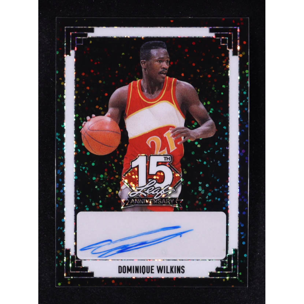 Dominque Wilkins 2025 Leaf 15th Anniversary Auto #91A-DW2 #1/1 at PristineAuction.com