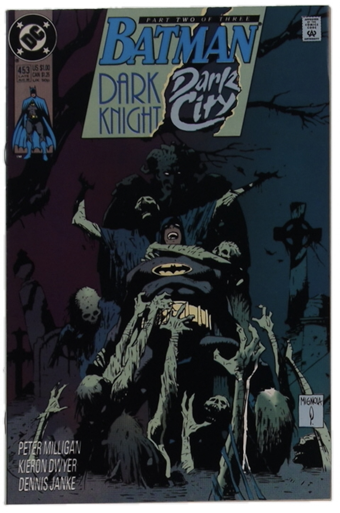 1990 "Batman" Issue #453 DC Comic Book at PristineAuction.com 1990 "Batman" Issue #453 DC Comic Book at PristineAuction.com