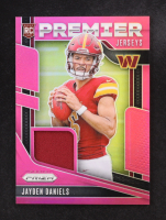 Jayden Daniels 2024 Panini Prizm Premier Jerseys Pink #2 RC at PristineAuction.com