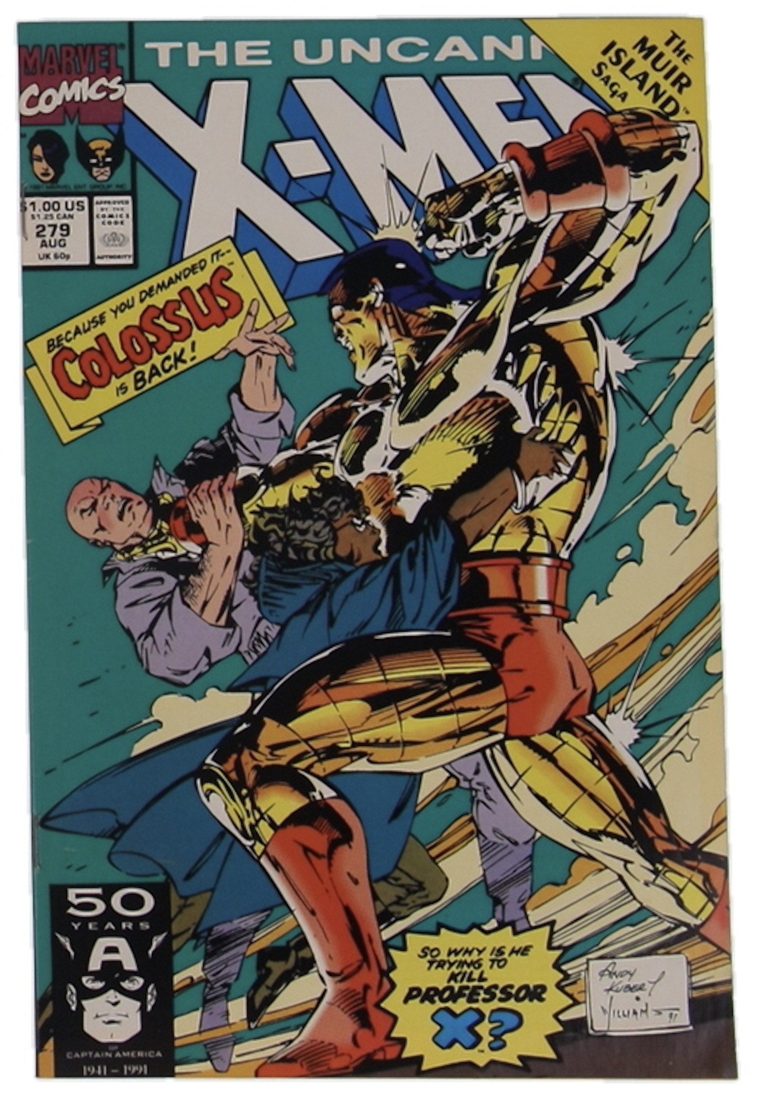 1991 "The Uncanny X-Men" Issue #279 Marvel Comic Book at PristineAuction.com 1991 "The Uncanny X-Men" Issue #279 Marvel Comic Book at PristineAuction.com