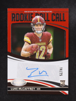 Luke McCaffrey 2024 Certified Rookie Roll Call Signatures Red Etch #14 #14/25 RC at PristineAuction.com