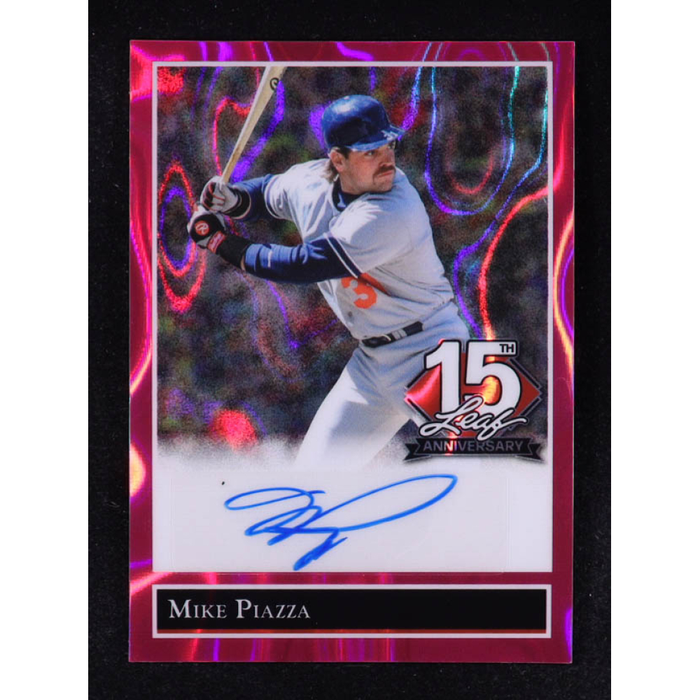 Mike Piazza 2025 Leaf Gold Leaf Stars 15th Anniversary Autographs #92A-MP1 #1/1 at PristineAuction.com