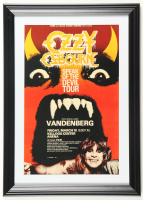 1983 "Ozzy Osbourne: Speak of the Devil" Michigan Custom Framed Concert Poster Display at PristineAuction.com