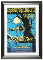1992 "Iron Maiden: Fear of the Dark" Rochester War Memorial Custom Framed Concert Poster Display at PristineAuction.com