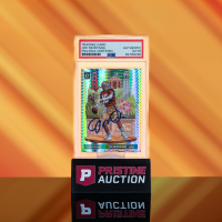 Joe Montana Signed 2019 Donruss Optic Downtown #DT14 (PSA) at PristineAuction.com