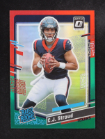 CJ Stroud 2023 Donruss Optic Rated Rookies Preview Red and Green #339 RC at PristineAuction.com