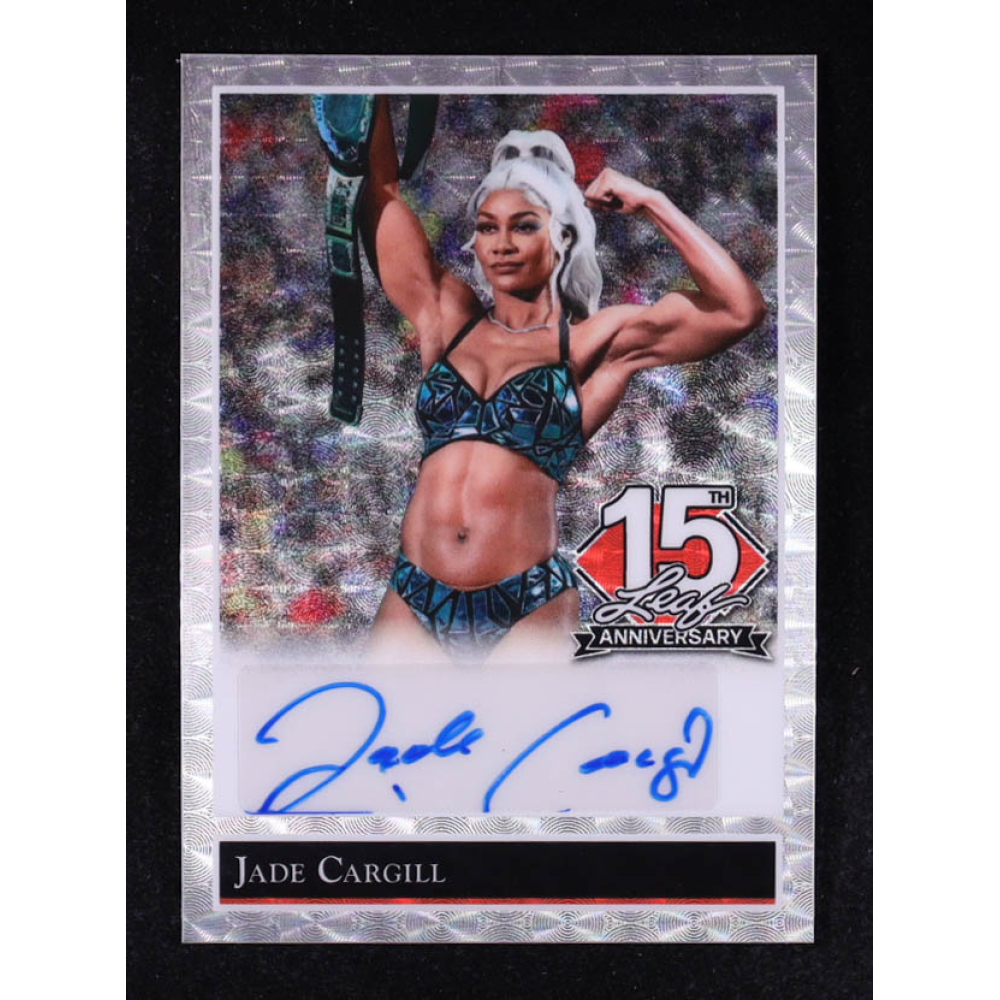 Jade Cargill 2025 Leaf Gold Leaf Stars 15th Anniversary Autographs #92A-JC2 #1/1 at PristineAuction.com