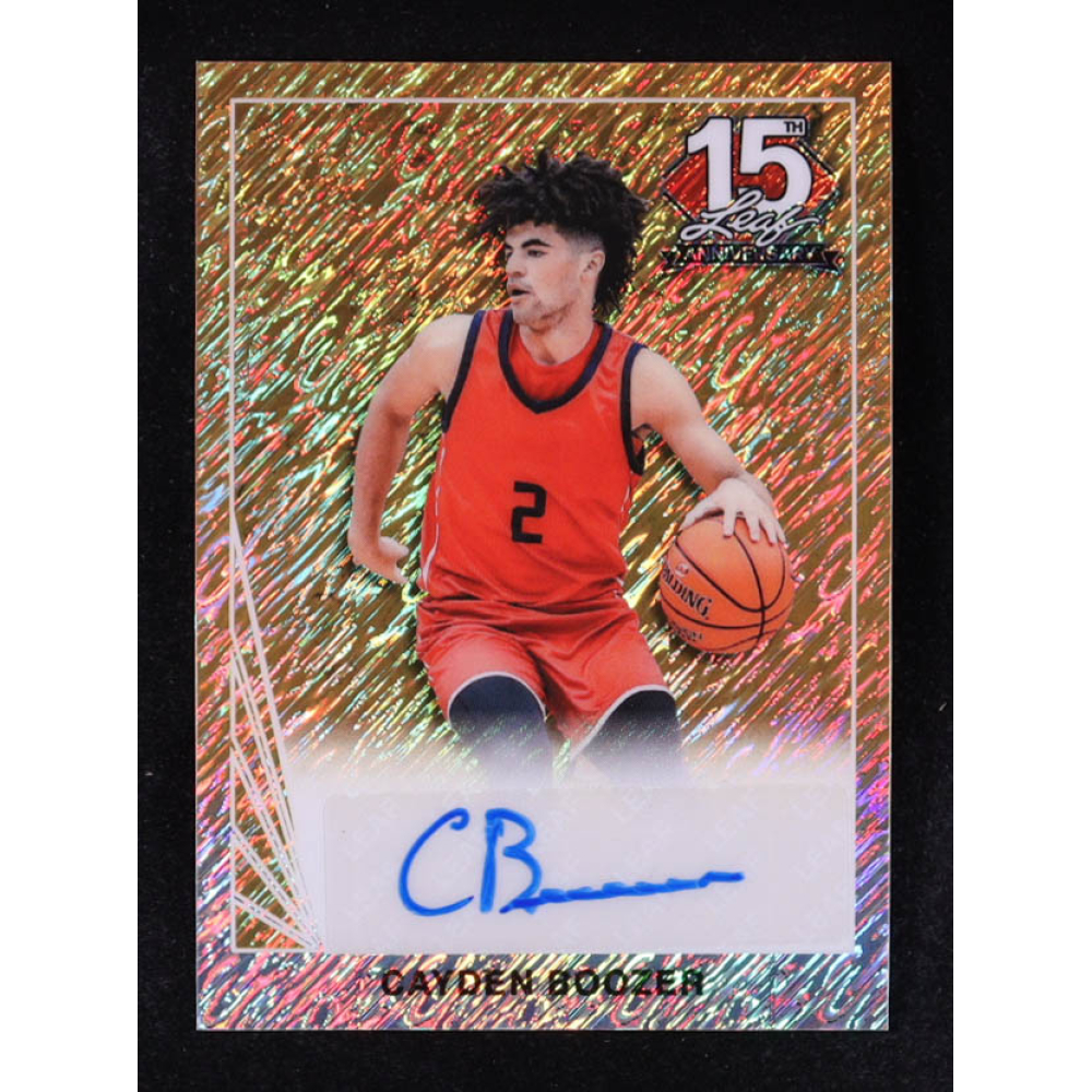 Cayden Boozer 2025 Leaf 15th Anniversary Autographs #90A-CB3 #1/1 at PristineAuction.com