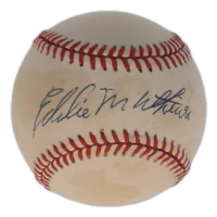 Eddie Mathews Signed ONL Baseball (PSA) at PristineAuction.com