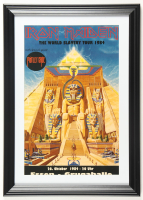 1984 "Iron Maiden & Motley Crue" Germany Custom Framed Concert Poster Display at PristineAuction.com