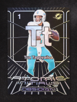 Tua Tagovailoa 2024 Panini Obsidian Atomic Initials #10 at PristineAuction.com