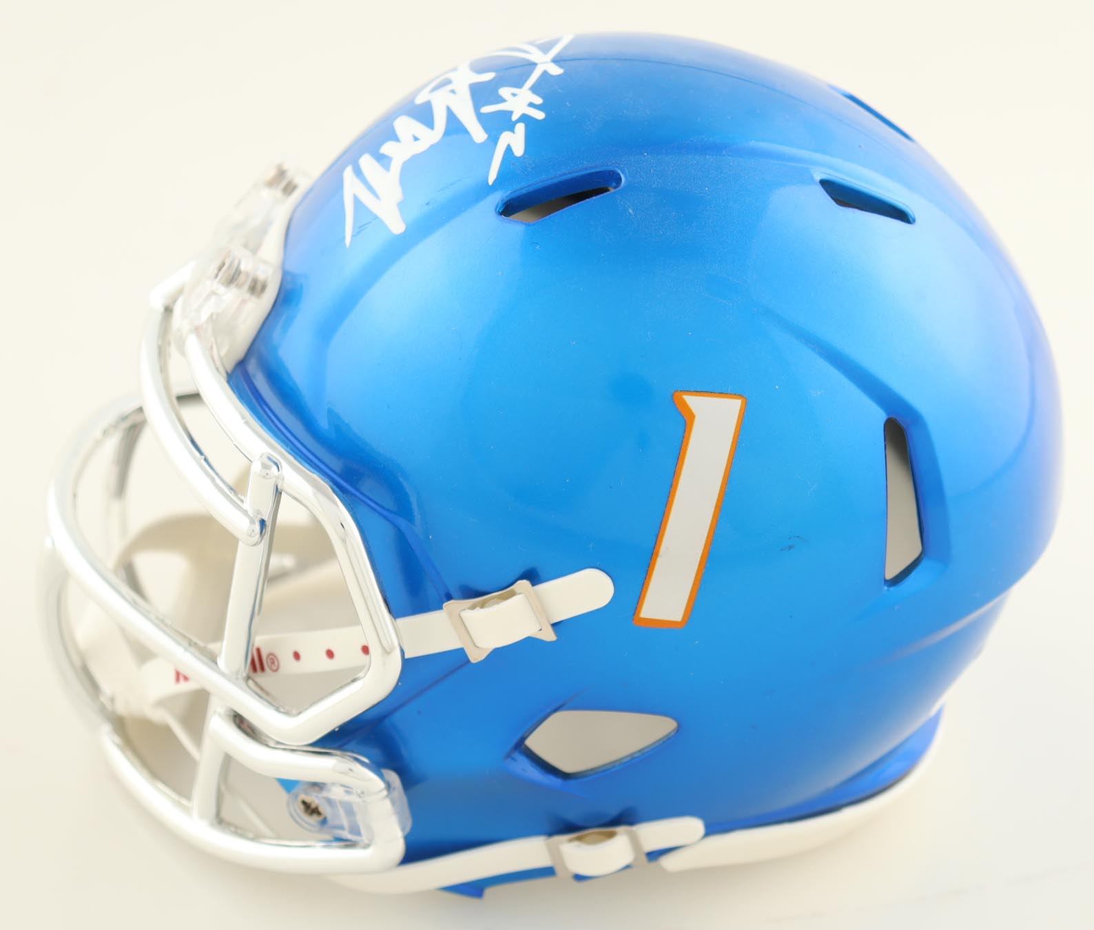 Ashton Jeanty Signed Boise State Broncos 2024 Alternate Speed Mini Helmet (JSA) at PristineAuction.com Ashton Jeanty Signed Boise State Broncos 2024 Alternate Speed Mini Helmet (JSA) at PristineAuction.com