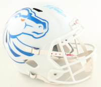Ashton Jeanty Signed Boise State Broncos Full-Size White Alternate Speed Helmet (JSA) at PristineAuction.com