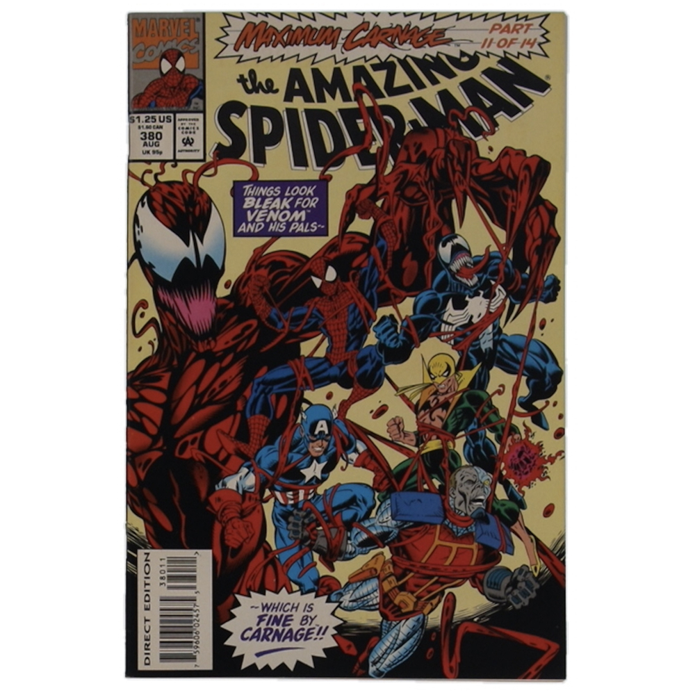 1993 "The Amazing Spider-Man" Issue #380 Marvel Comic Book at PristineAuction.com