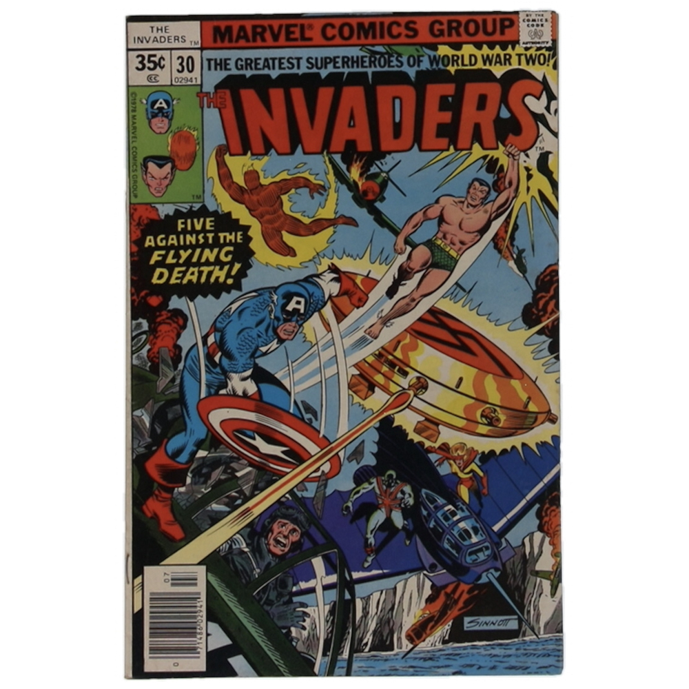 1978 "The Invaders" Issue #30 Marvel Comic Book at PristineAuction.com