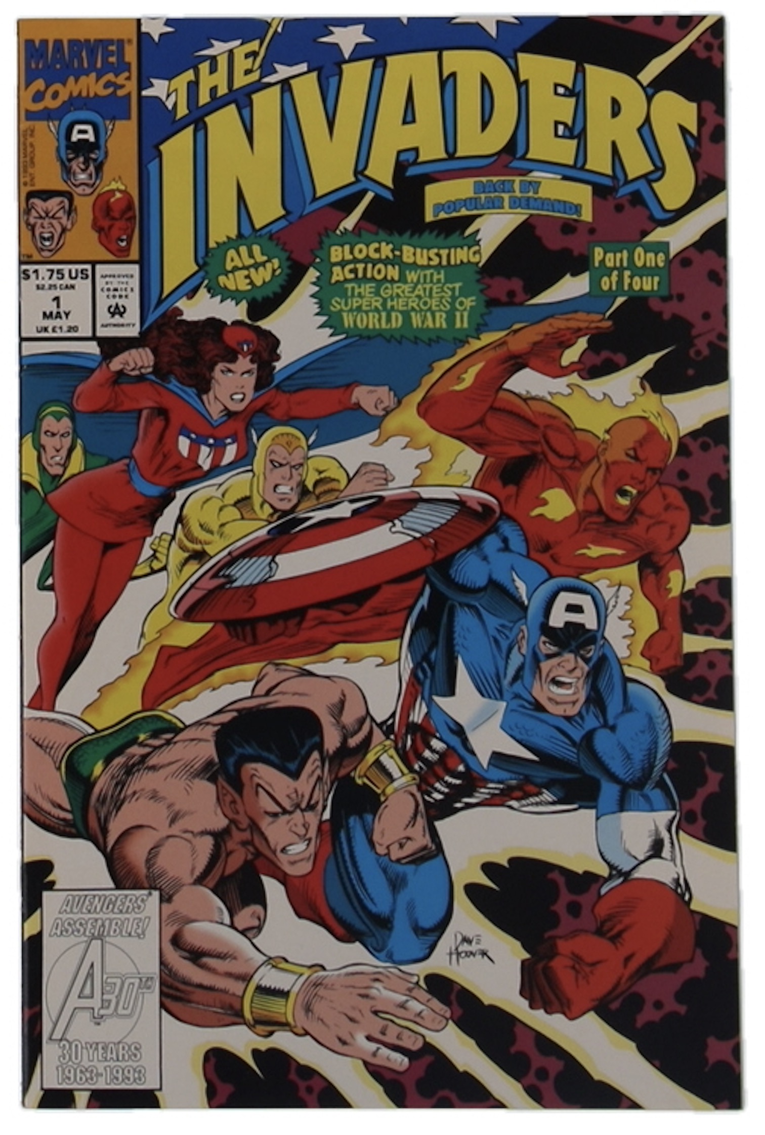 1993 "Invaders" Issue #1 Marvel Comic Book at PristineAuction.com 1993 "Invaders" Issue #1 Marvel Comic Book at PristineAuction.com